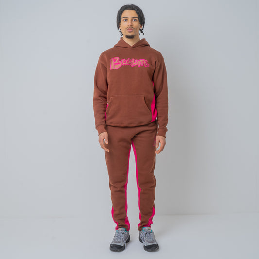 Brown/Pink Signature Sweatsuit (Unisex)